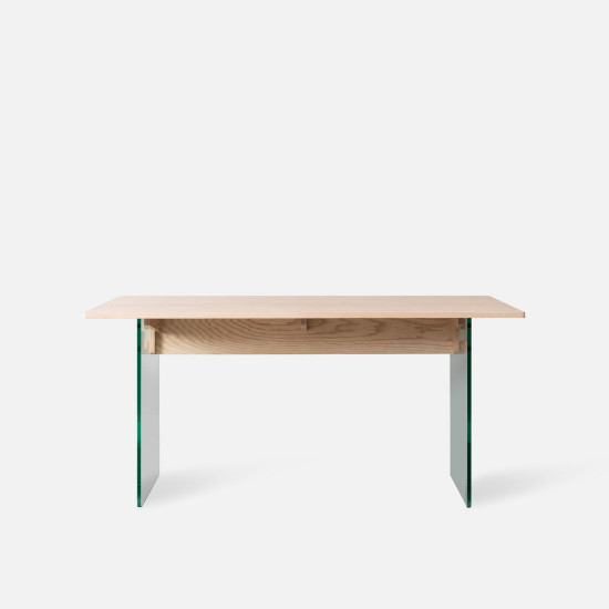 G Wood Dining Table, Ash, L160 [Display]
