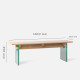 G Wood Bench, Ash [Display]