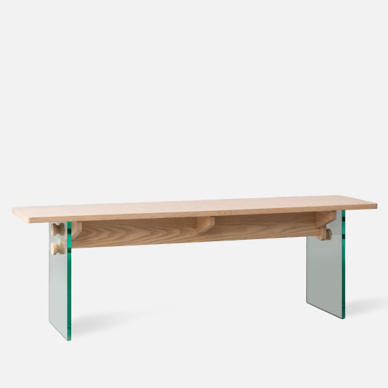 G Wood Bench, Ash [Display]