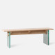 G Wood Bench, Ash [Display]