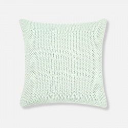 Moss Stitch Cushion － Pastel Mint