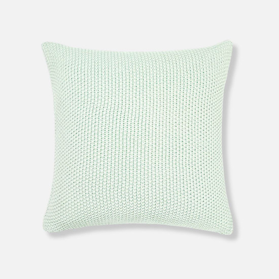 Moss Stitch Cushion － Pastel Mint [Last one]