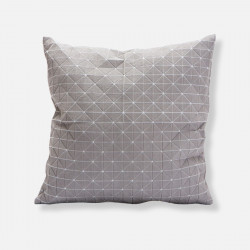 Geo origami pillow-M Grey 