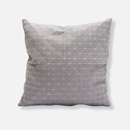 Geo origami pillow-M Grey