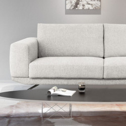Aston Recliner Sofa, L190-210, Grey (with ottoman) 