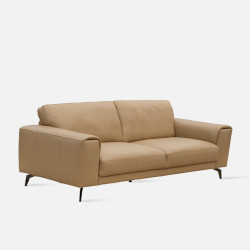 BELLA Leather Sofa, L194, G3 Beige 342, half leather