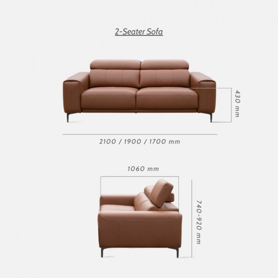 HILLS Sofa, L190, G3 HC342