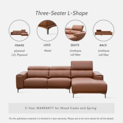 HILLS 3 Seater Sofa, L260