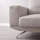 Aston Recliner Sofa, 210, Grey (with ottoman) [In-Stock x2]
