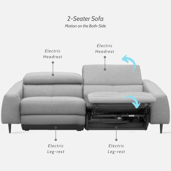 MARKUS Motion Sofa, L210, 342 brown (G3)  [Ex-Display]