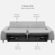 MARKUS Motion Sofa, L210, 151 grey