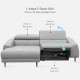 MARKUS Motion Sofa, L210, 342 brown (G3)  [Ex-Display]