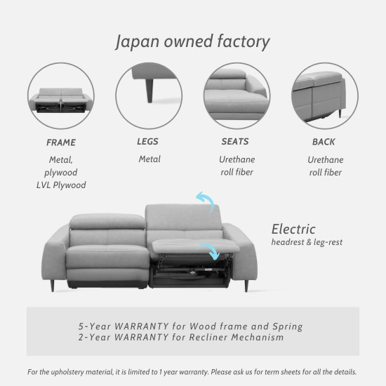 MARKUS Motion Sofa, L210, 342 brown (G3)  [Ex-Display]