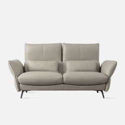 Boston Recliner Sofa, L178, Semi Aniline Leather, Grey375 G25 (half leather) 