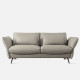 Boston Recliner Sofa, L178, Semi Aniline Leather, Grey375 G25 (half leather) 