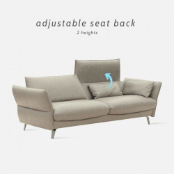 Boston Recliner Sofa, L178, Semi Aniline Leather (full leather)