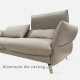 Boston Recliner Sofa, L178, Semi Aniline Leather, Grey375 G25 (half leather) 