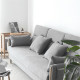 Macaron Sofa II, Oak with Light Grey Fabric Macaron Sofa II, Oak with Light Grey Fabric