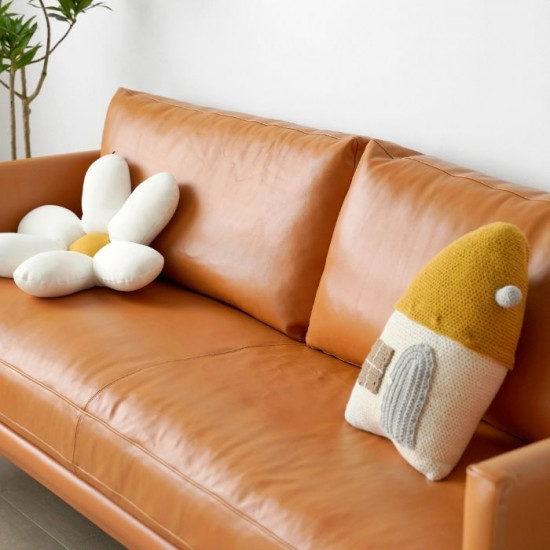 Nadine Leather Sofa, L180-L238, Dark Brown Nadine Leather Sofa, L180-L238, Dark Brown