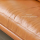 Nadine Leather Sofa, L180-L238, Dark Brown, Custom