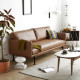 Nadine Leather Sofa, L180-L238, Dark Brown Nadine Leather Sofa, L180-L238, Dark Brown