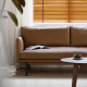 Nadine Leather Sofa, L180-L238, Dark Brown, Custom Nadine Leather Sofa, L180-L238, Dark Brown, Custom