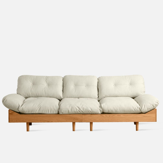 Cloud Sofa, L240-L300, Walnut/Cherrywood