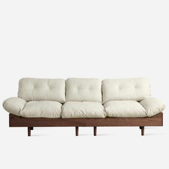 Cloud Sofa, L240-L300, Walnut/Cherrywood