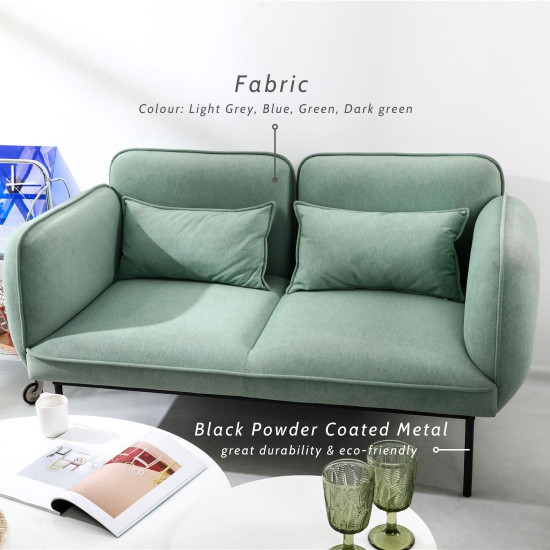 ADAMS Two-Seater-Sofa, Light Grey [SALE]