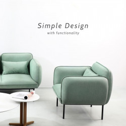 ADAMS Single Sofa, Light Grey