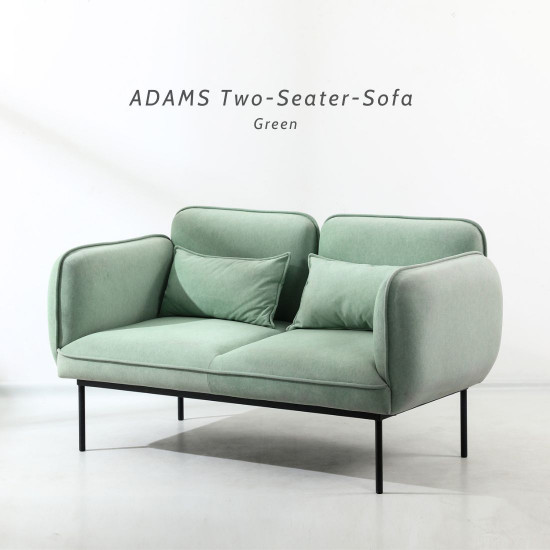 ADAMS Two-Seater-Sofa, Green