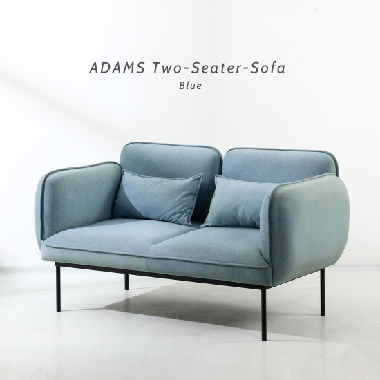 ADAMS Two-Seater-Sofa, Dark Green