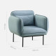 ADAMS Single Sofa, Light Grey ADAMS Single Sofa, Light Grey