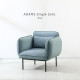 ADAMS Single Sofa, Light Grey ADAMS Single Sofa, Light Grey