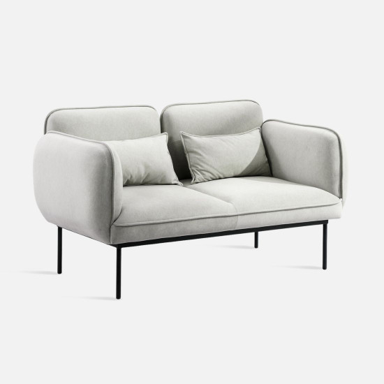 ADAMS Two-Seater-Sofa, Light Grey [SALE]