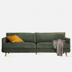 ASAMI Sofa, Velvet Green, L198