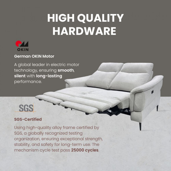 CLEO Dual Electric Recliner Sofa, 2-Seater, L155 [Ex-Display]