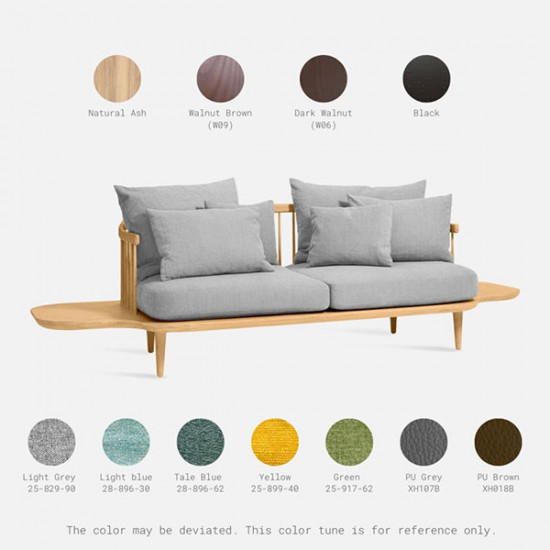 Willow Sofa with sidetable, Natural Ash Willow Sofa with sidetable, Natural Ash