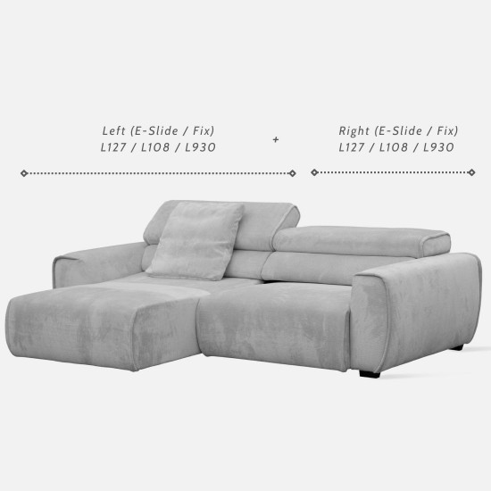 Houston Motion Sofa, L186-L254