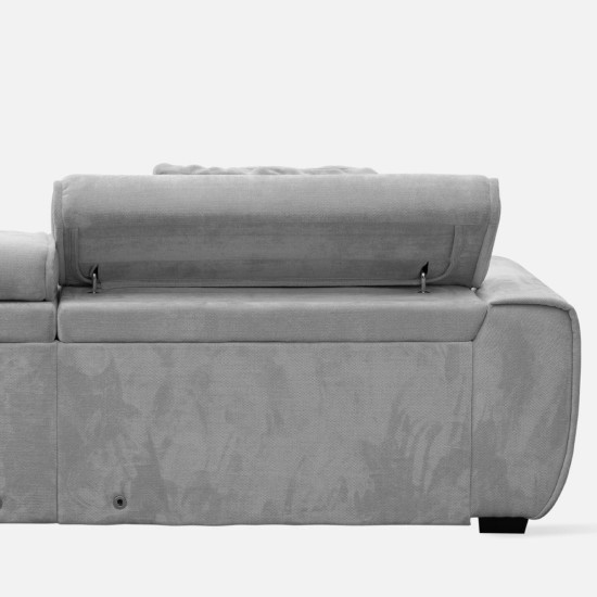 Houston Motion Sofa, L186, U1, Light Grey