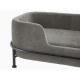 Pet Sofa Puffed velvet dark grey