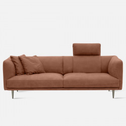 Milton Sofa, L192, Semi Aniline Leather, Cognac