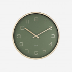 [Sale] Wall Clock Gold Elegance - Green