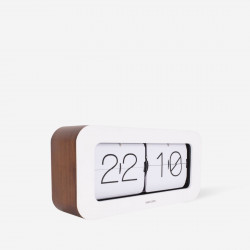 Clock Matiz - bamboo white wall/table [Display]