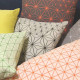 Geo origami pillow-M Orange [SALE] [Stock x1]