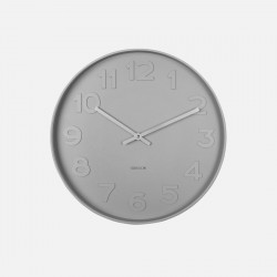 Wall Clock Mr. Grey Numbers, Warm Grey [Display]
