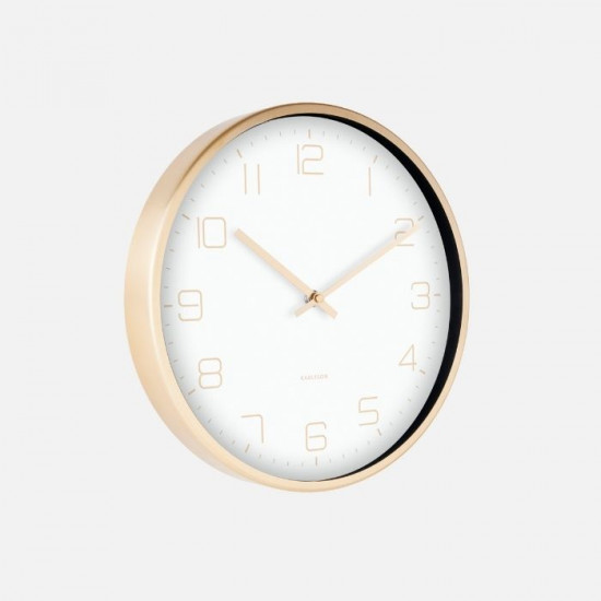 Wall Clock Gold Elegance - White [DISPLAY Left]