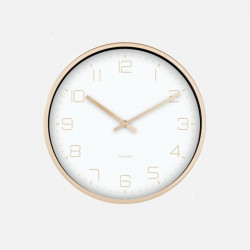 Wall Clock Gold Elegance - White [DISPLAY Left]