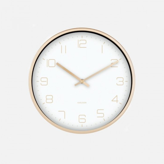 Wall Clock Gold Elegance - White [DISPLAY Left]