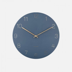 Wall clock Charm engraved numbers - Dark Blue [Display]